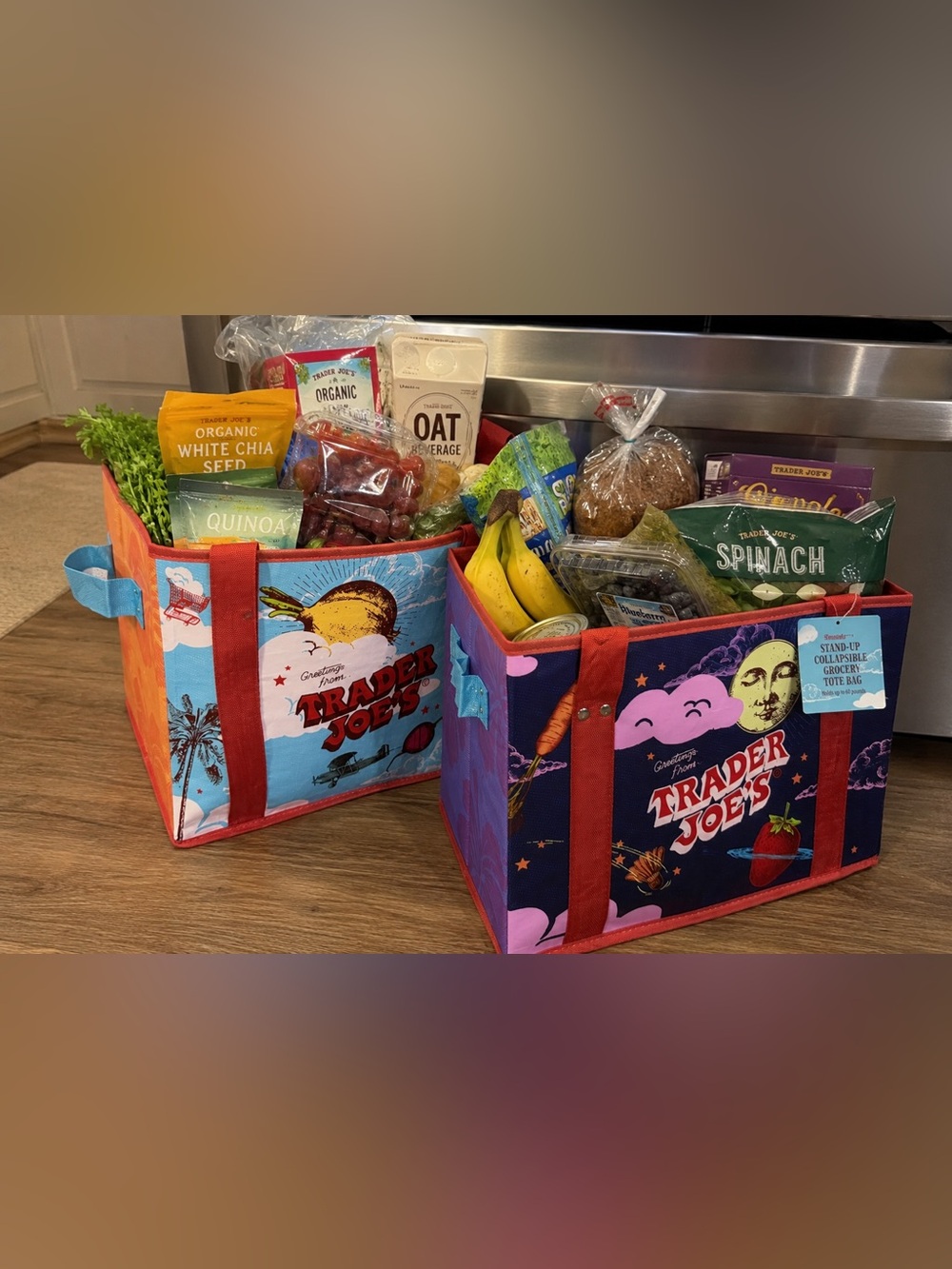 Trader Joe’s Collapsible Tote personal fave NEW WITH TAGS